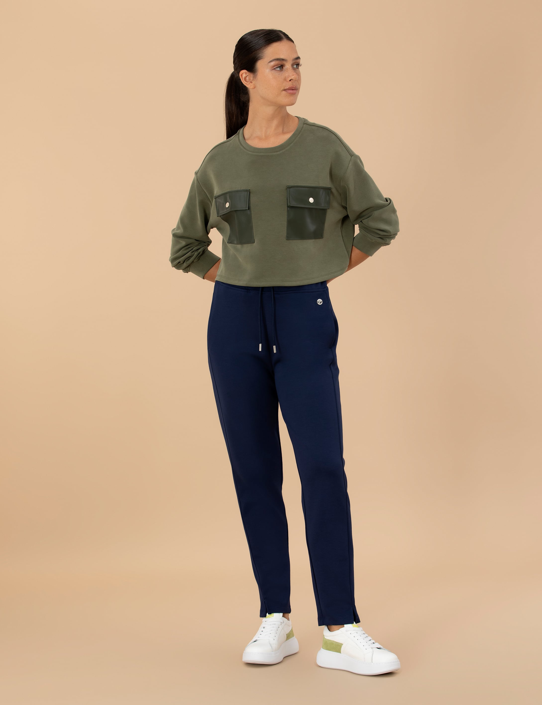 Pierre Cardin Haki Sweatshirt görsel 4