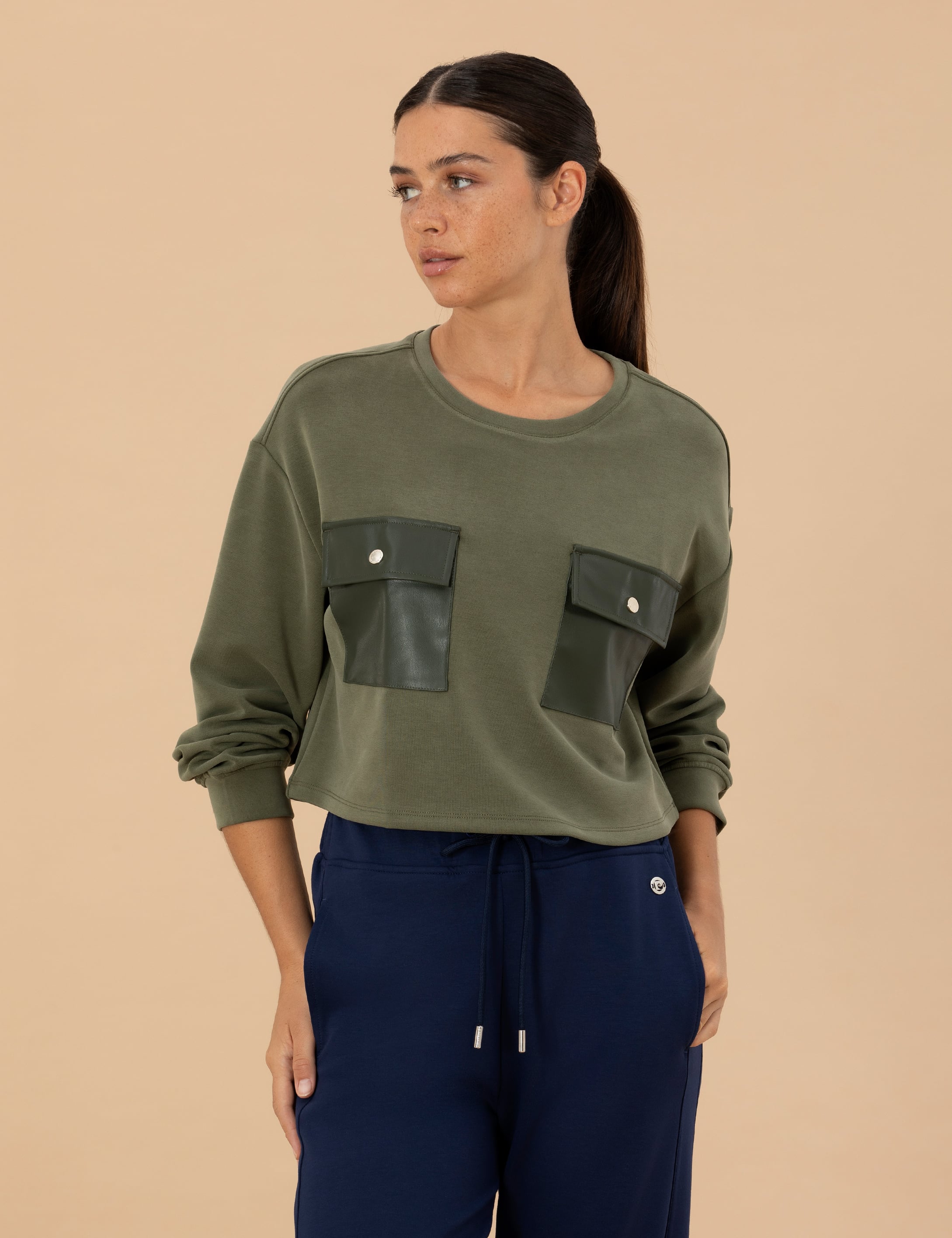 Pierre Cardin Haki Sweatshirt görsel 3
