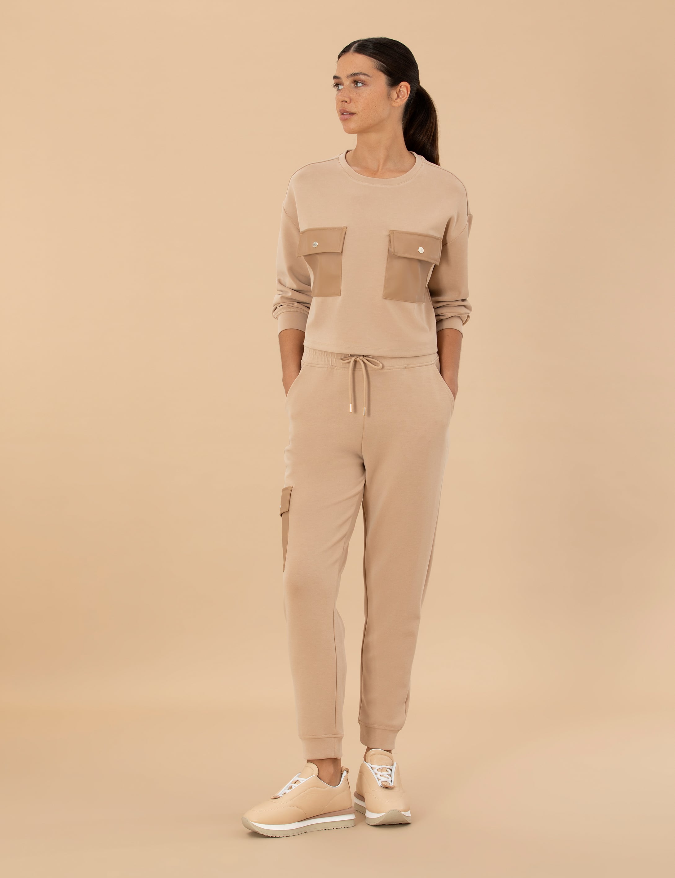 Bej Regular Fit Eşofman Altı