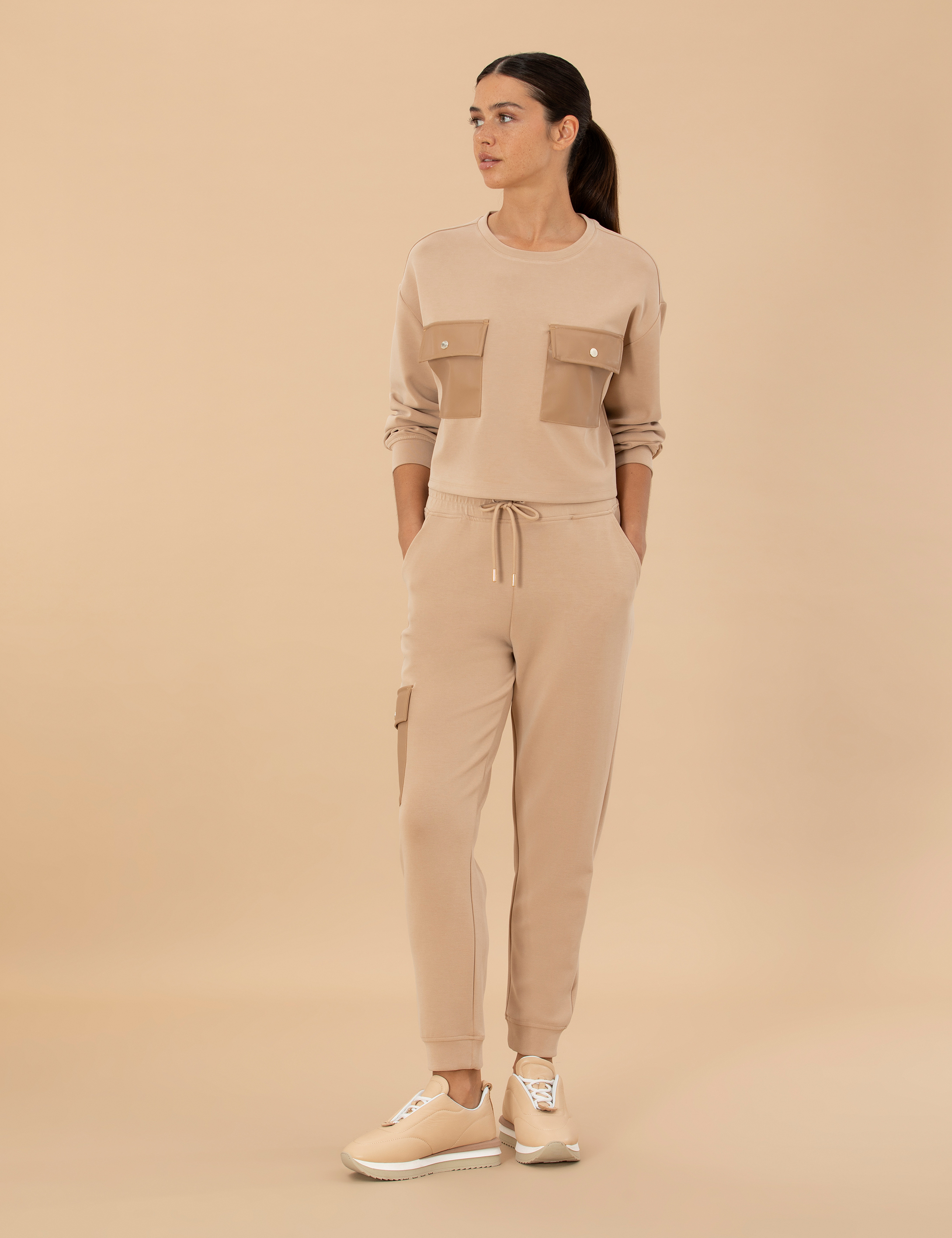 Bej Regular Fit Eşofman Altı