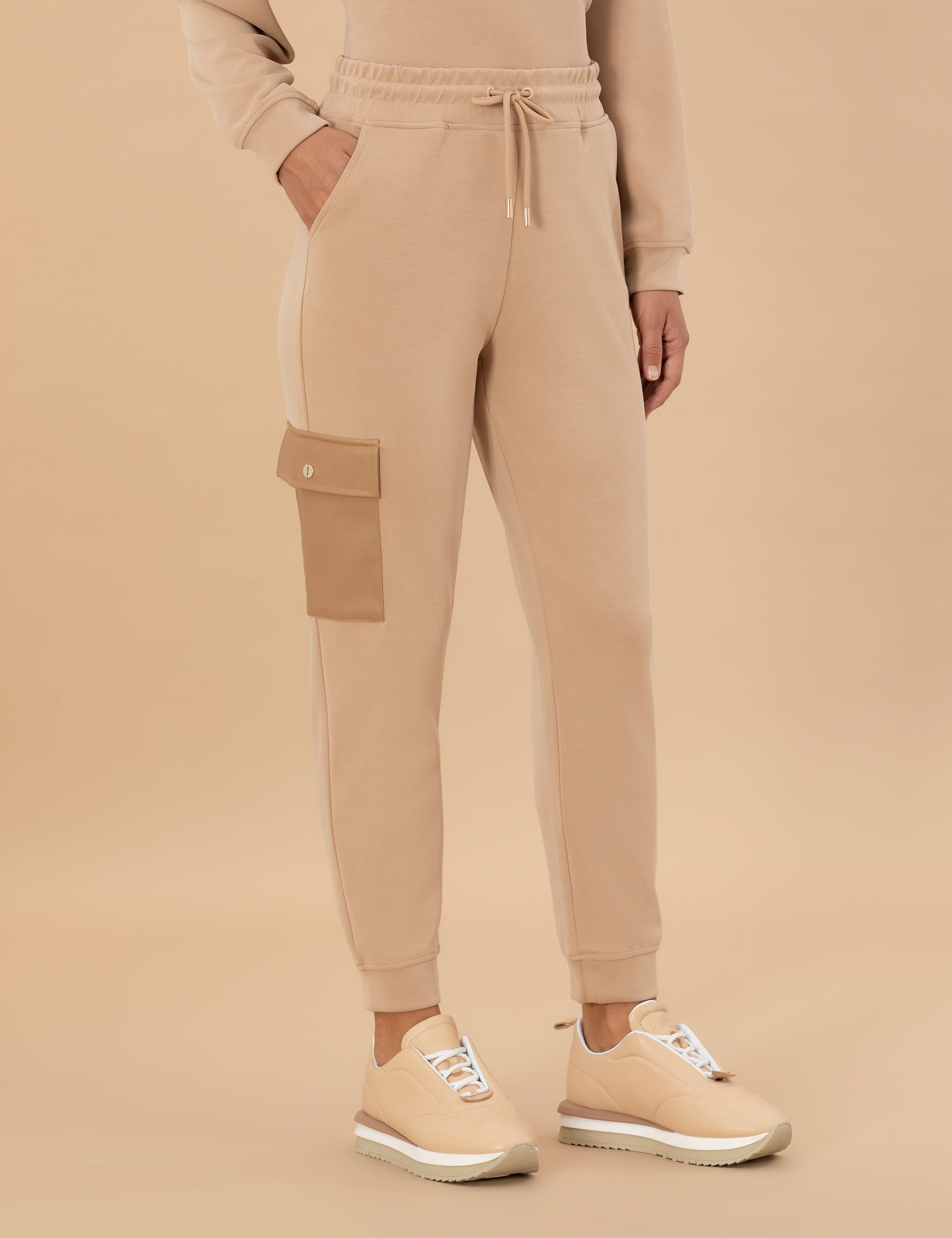 Bej Regular Fit Eşofman Altı