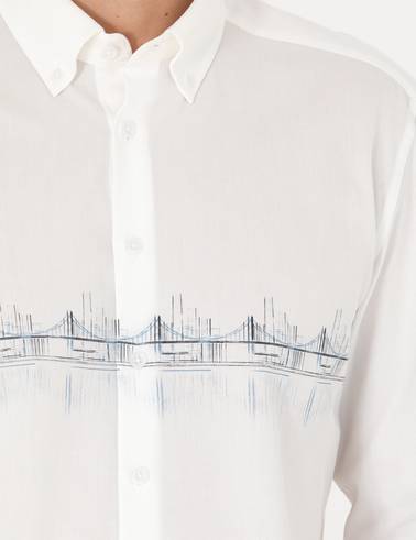 Saks Slim Fit Uzun Kollu Gömlek