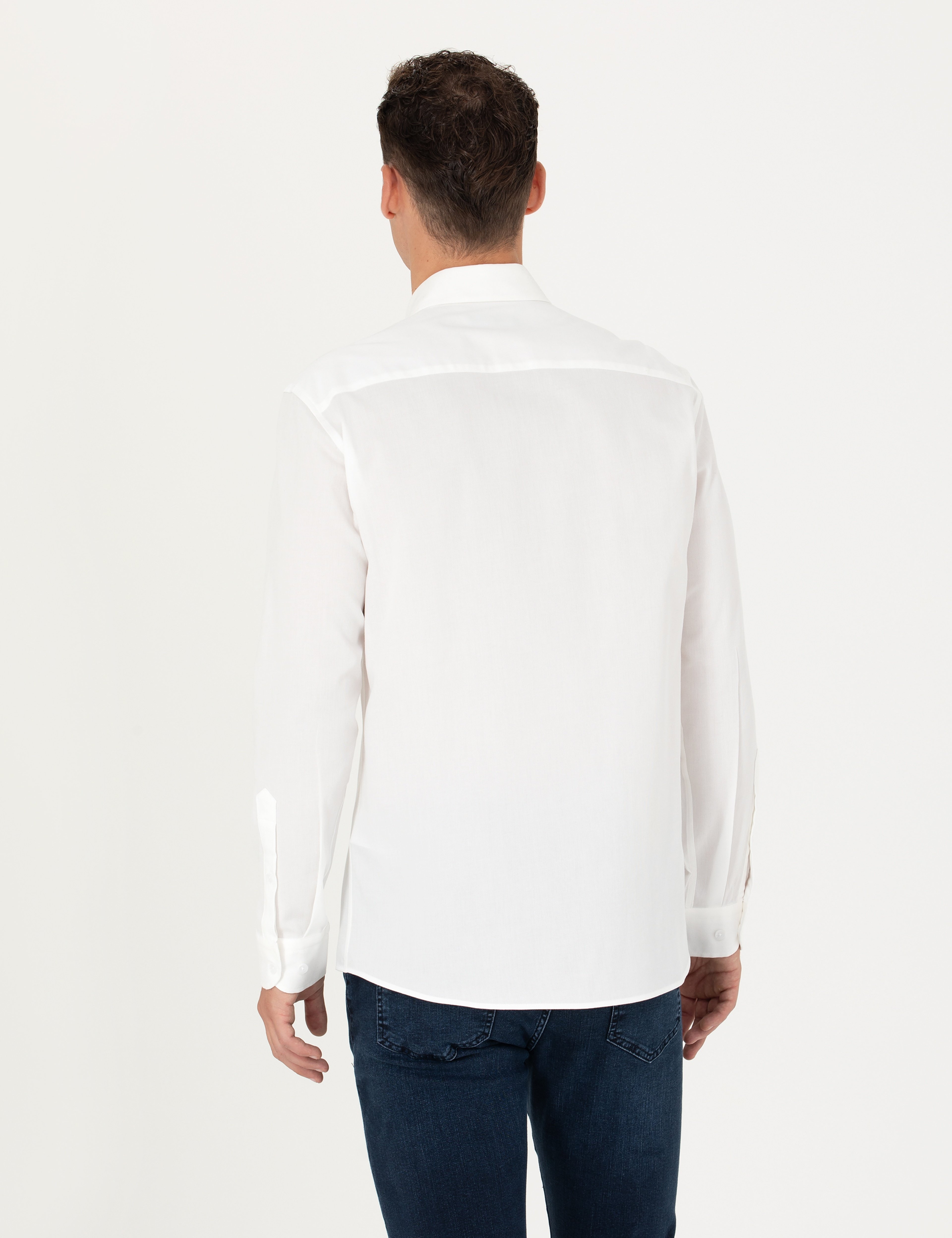 Saks Slim Fit Uzun Kollu Gömlek