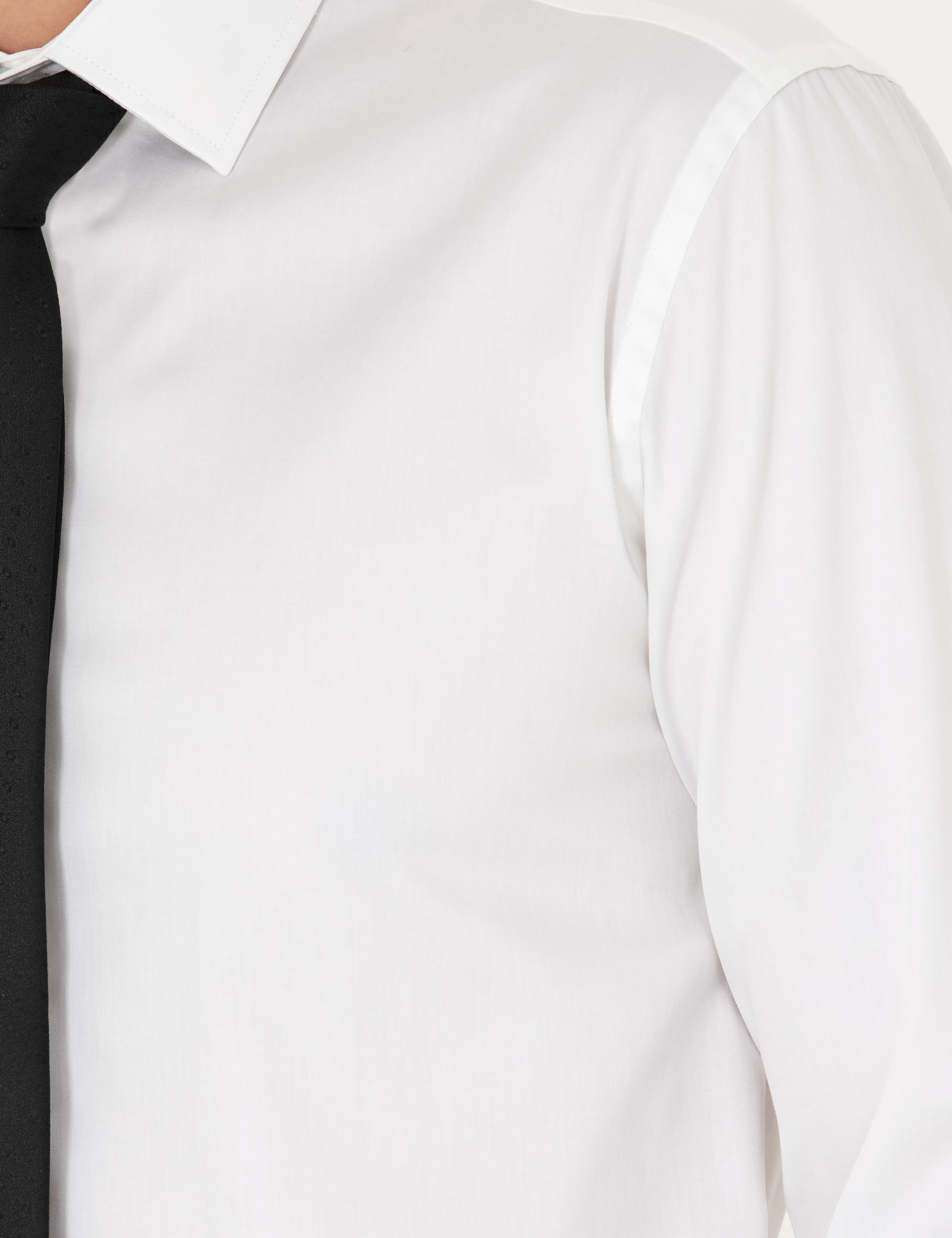 Beyaz Slim Fit Uzun Kollu Basic Gömlek