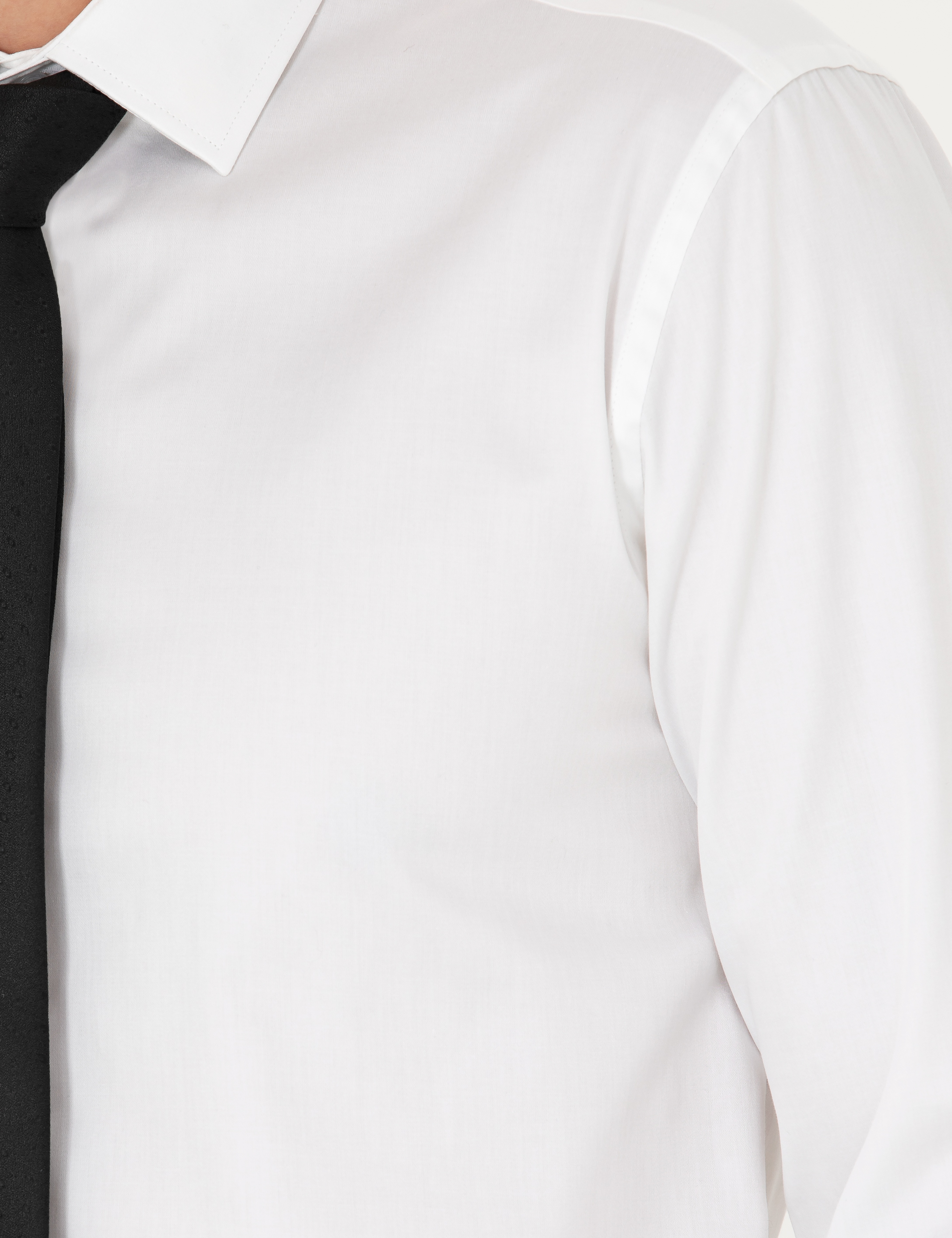 Beyaz Slim Fit Uzun Kollu Basic Gömlek