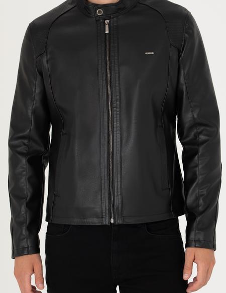 Siyah Deri Ceket - 50280327001