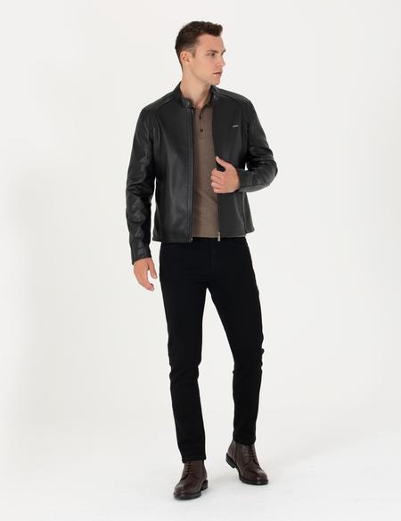 Siyah Deri Ceket - 50280327001