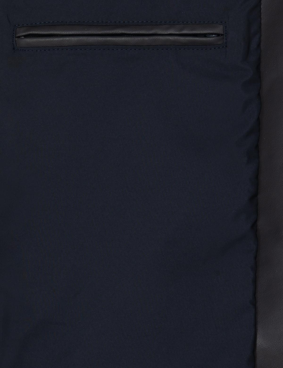 Lacivert Deri Ceket - 50280327007