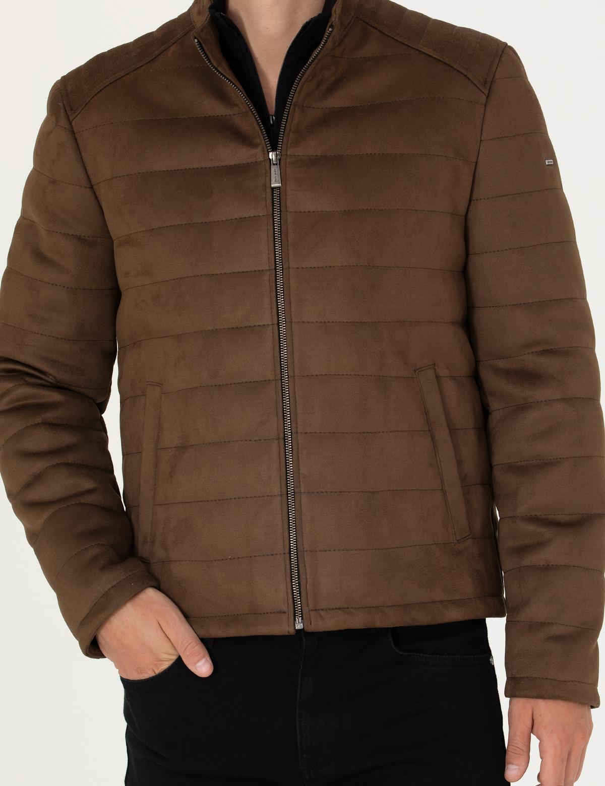 Haki Deri Ceket - 50282843007