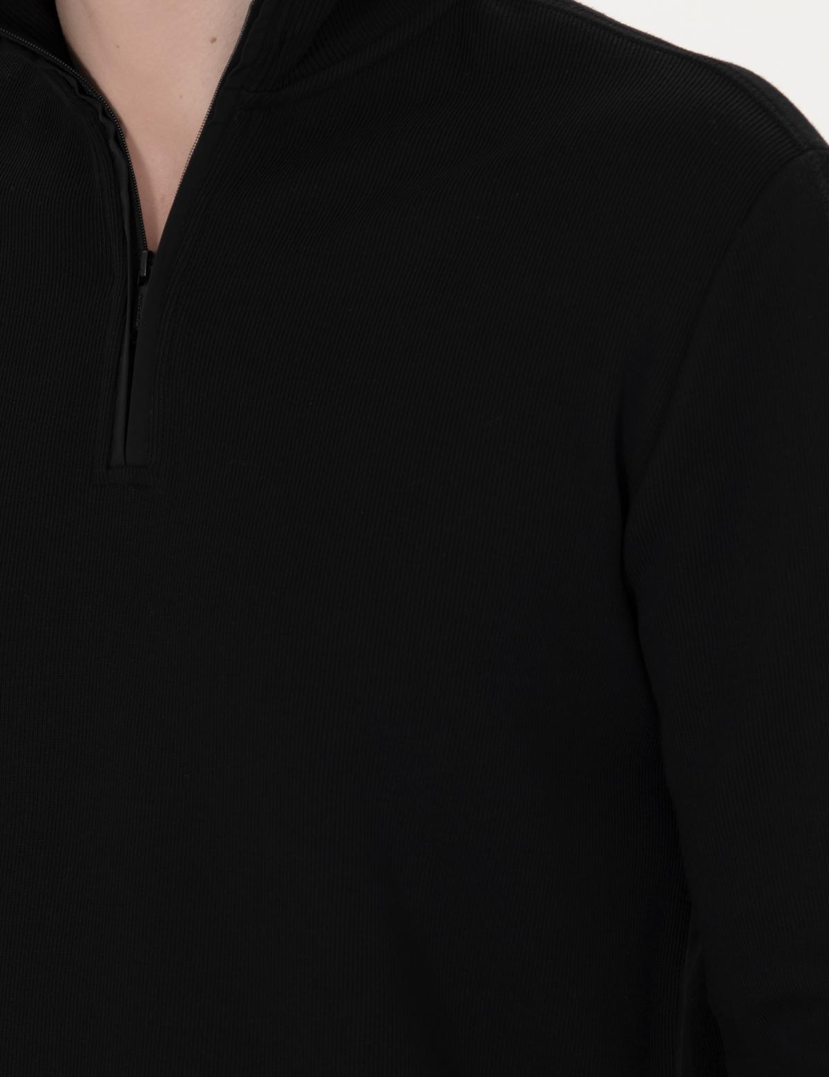 Siyah Regular Fit Sweatshirt - 50275986013