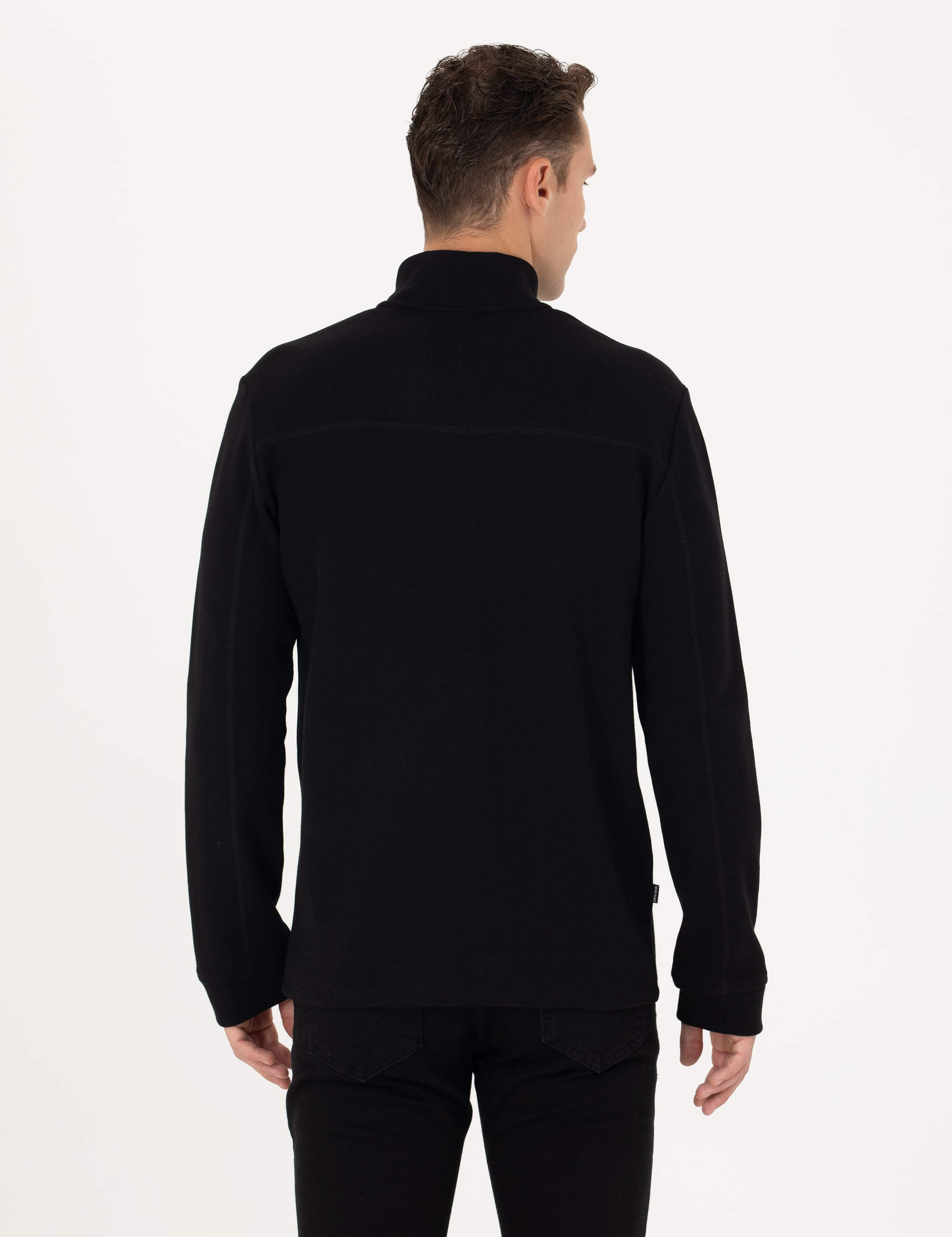 Siyah Regular Fit Sweatshirt