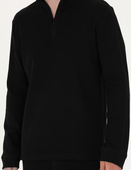 Siyah Regular Fit Sweatshirt - 50275986013