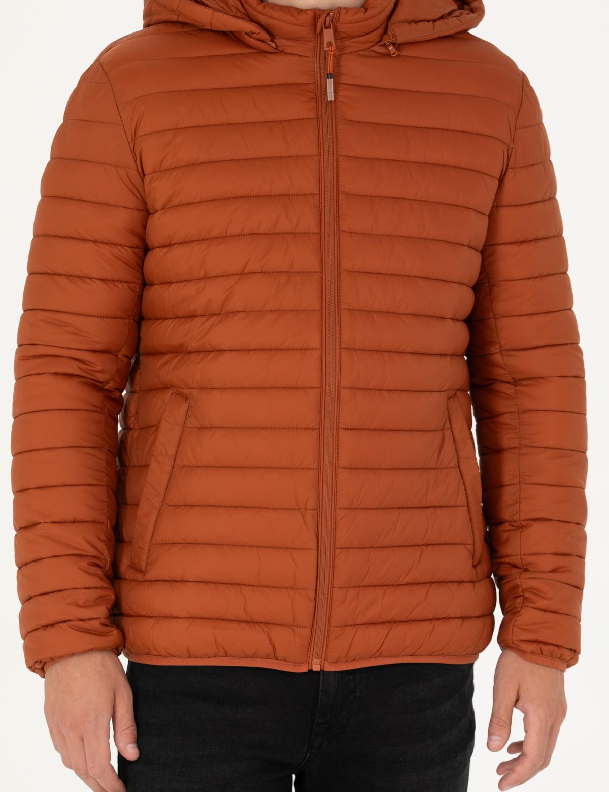 Tarçın Kapişonlu Baharlık Mevsimlik Mont - 50270904057