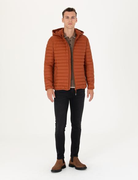 Tarçın Kapişonlu Baharlık Mevsimlik Mont - 50270904057