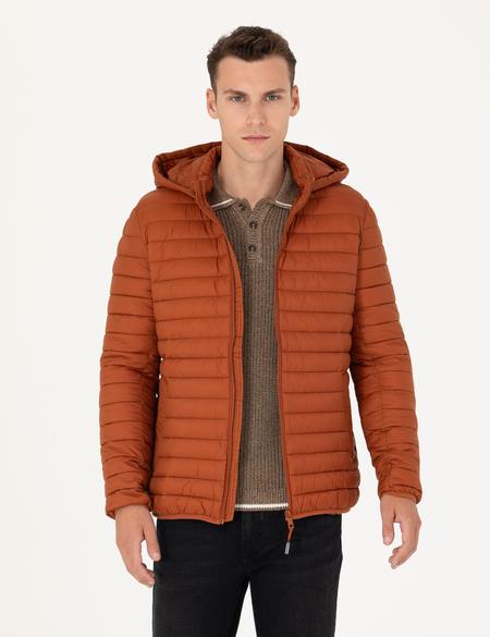 Tarçın Kapişonlu Baharlık Mevsimlik Mont - 50270904057