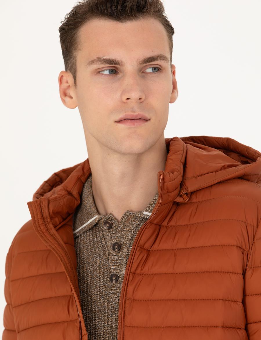 Tarçın Kapişonlu Baharlık Mevsimlik Mont