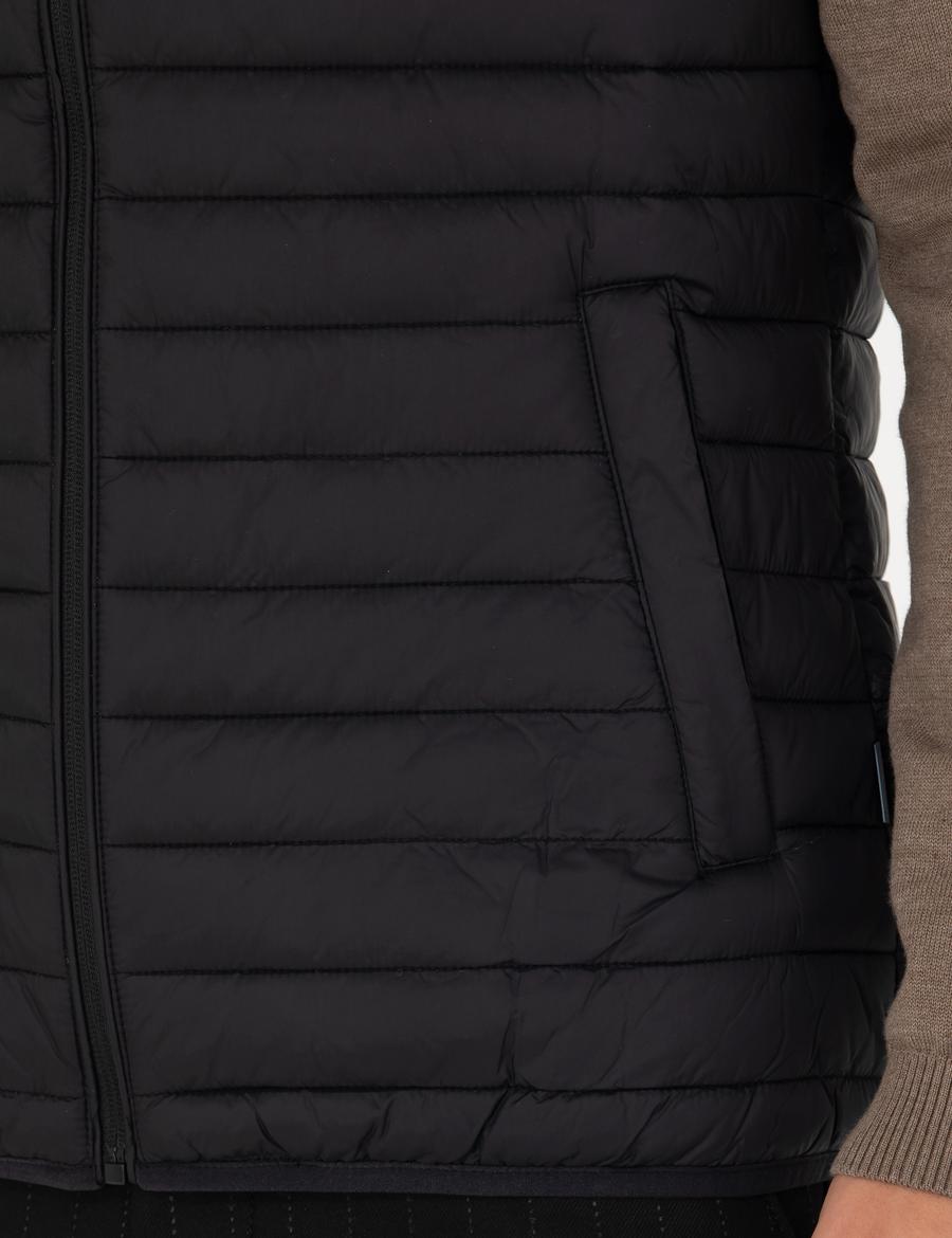 Siyah Slim Fit Yelek