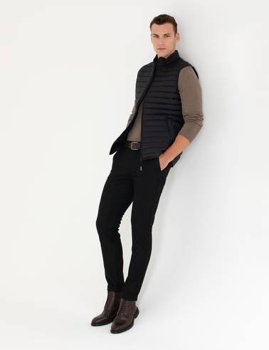 Siyah Slim Fit Yelek
