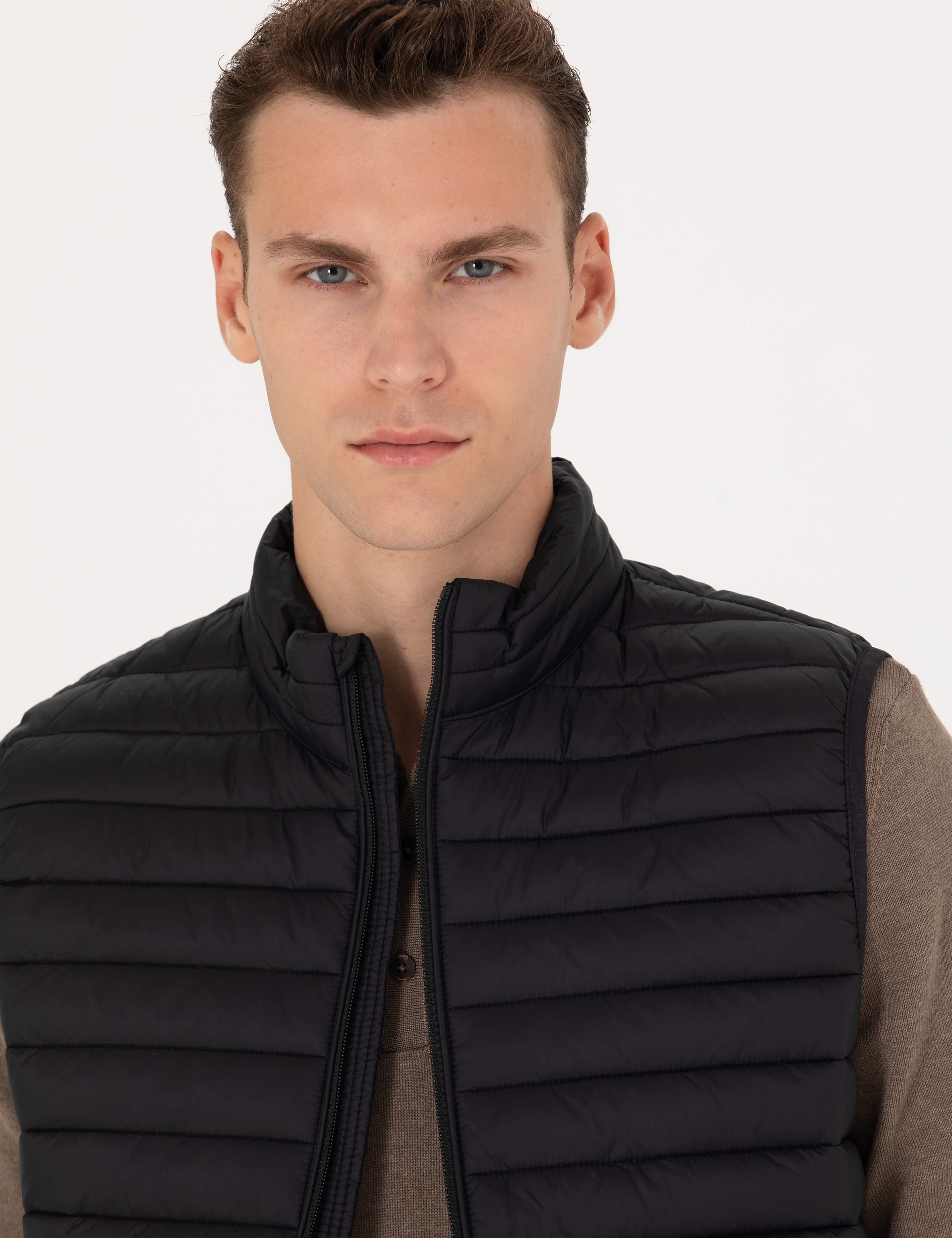 Siyah Slim Fit Yelek
