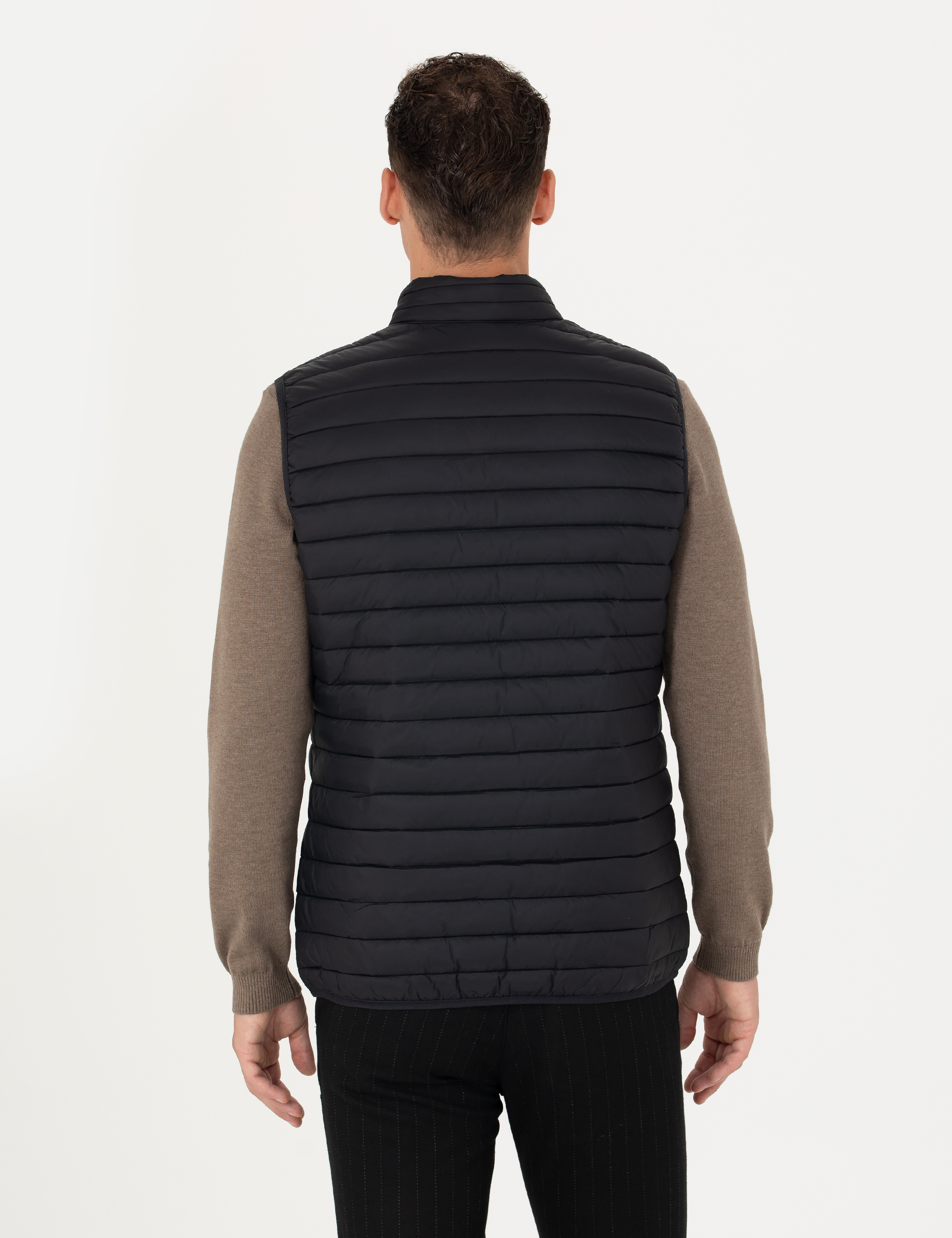 Pierre Cardin Siyah Slim Fit Yelek görsel 5