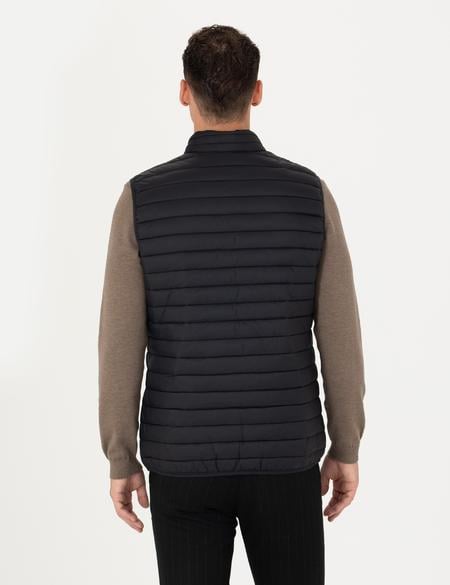 Siyah Slim Fit Yelek - 50274683011