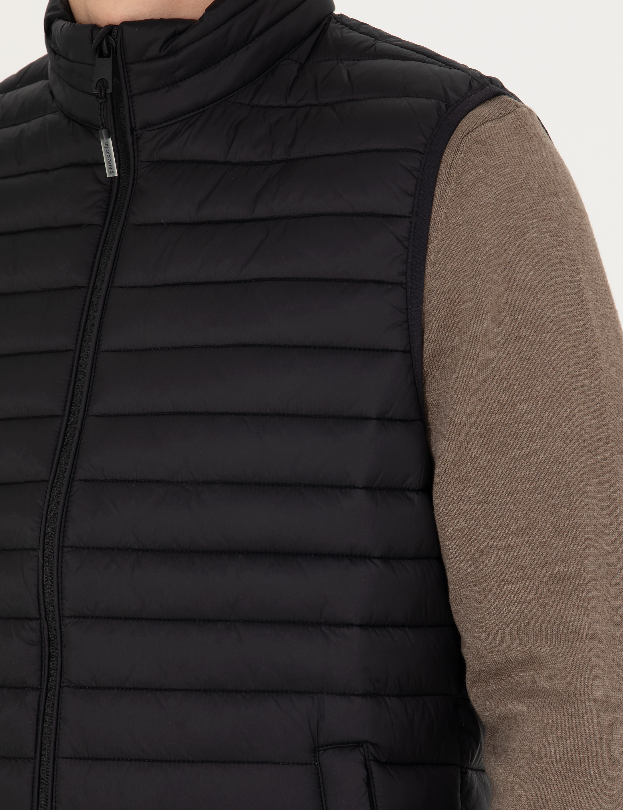 Pierre Cardin Siyah Slim Fit Yelek görsel 6
