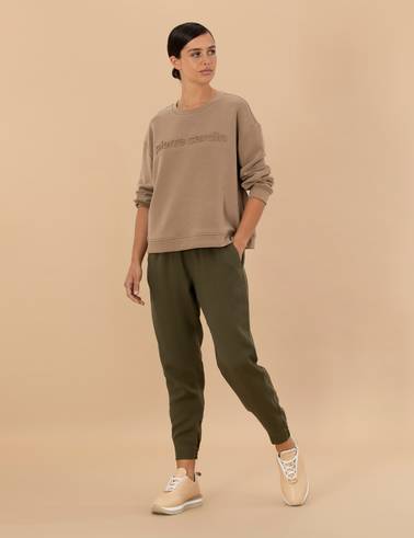Kahverengi Carrot Fit Kumaş Pantolon