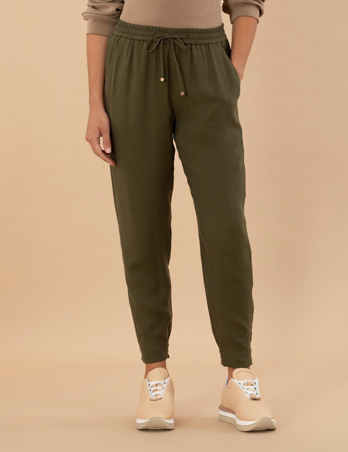 Kahverengi Carrot Fit Kumaş Pantolon - 50273098016