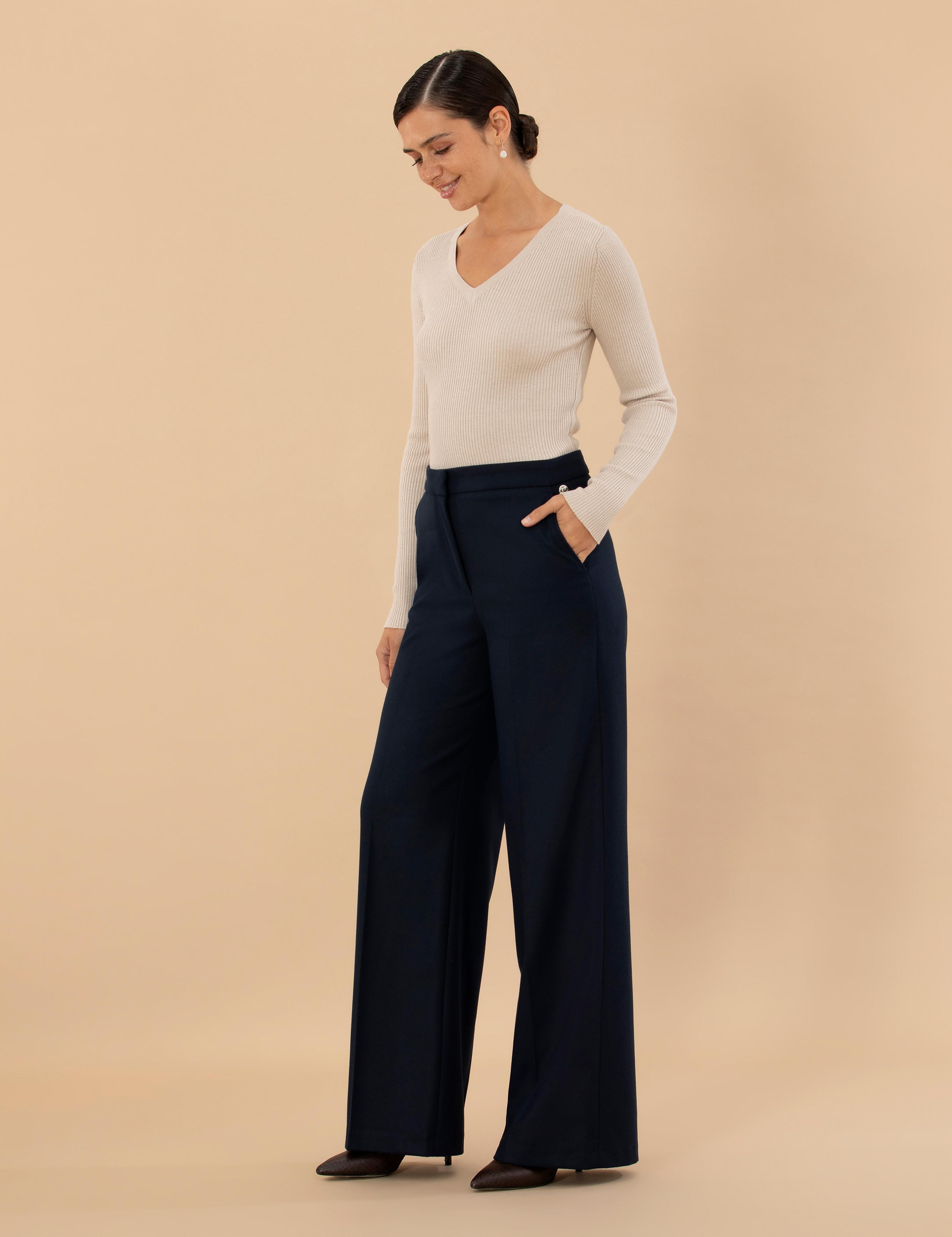 Lacivert Kumaş Pantolon