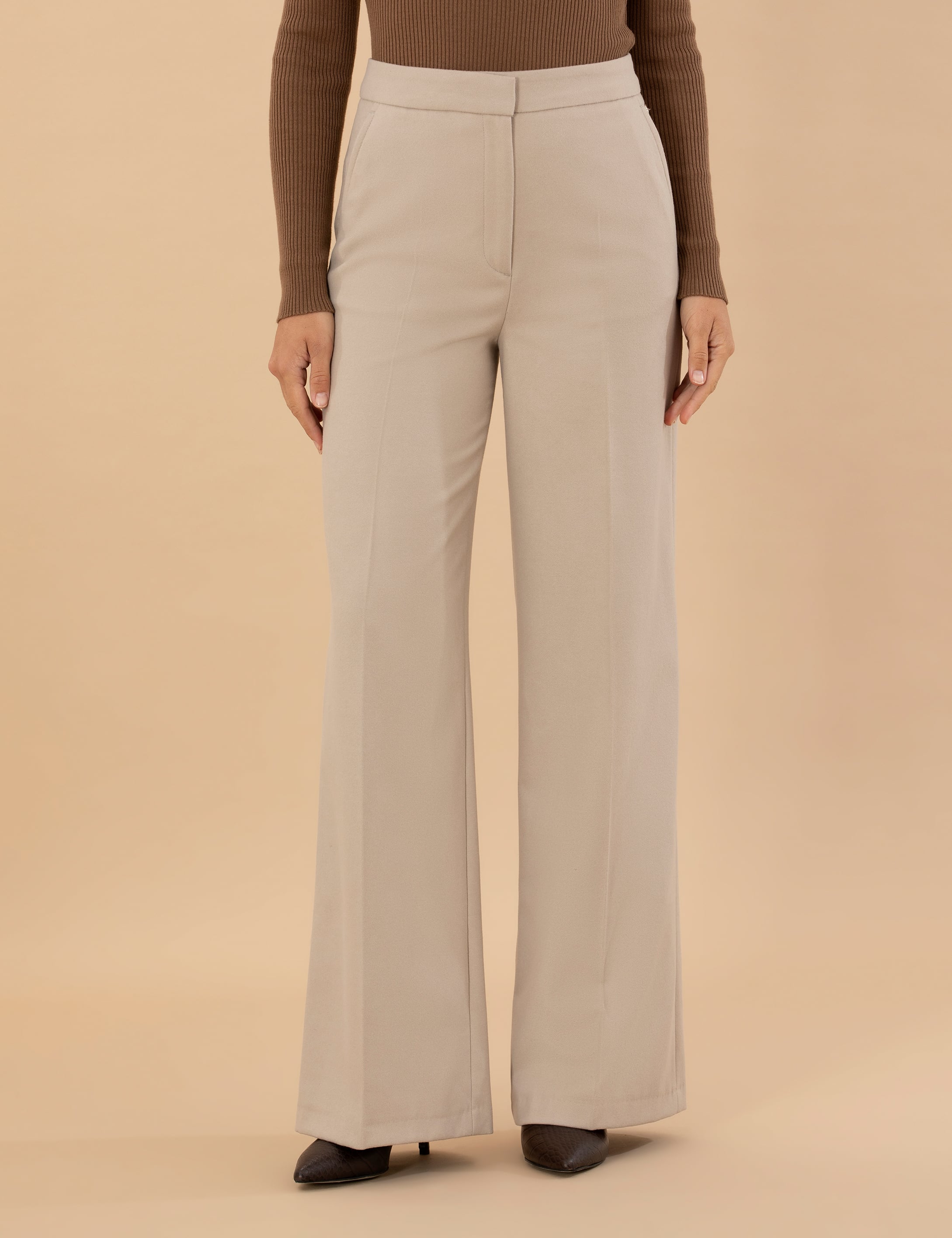 Pierre Cardin Krem Kumaş Pantolon görsel 2
