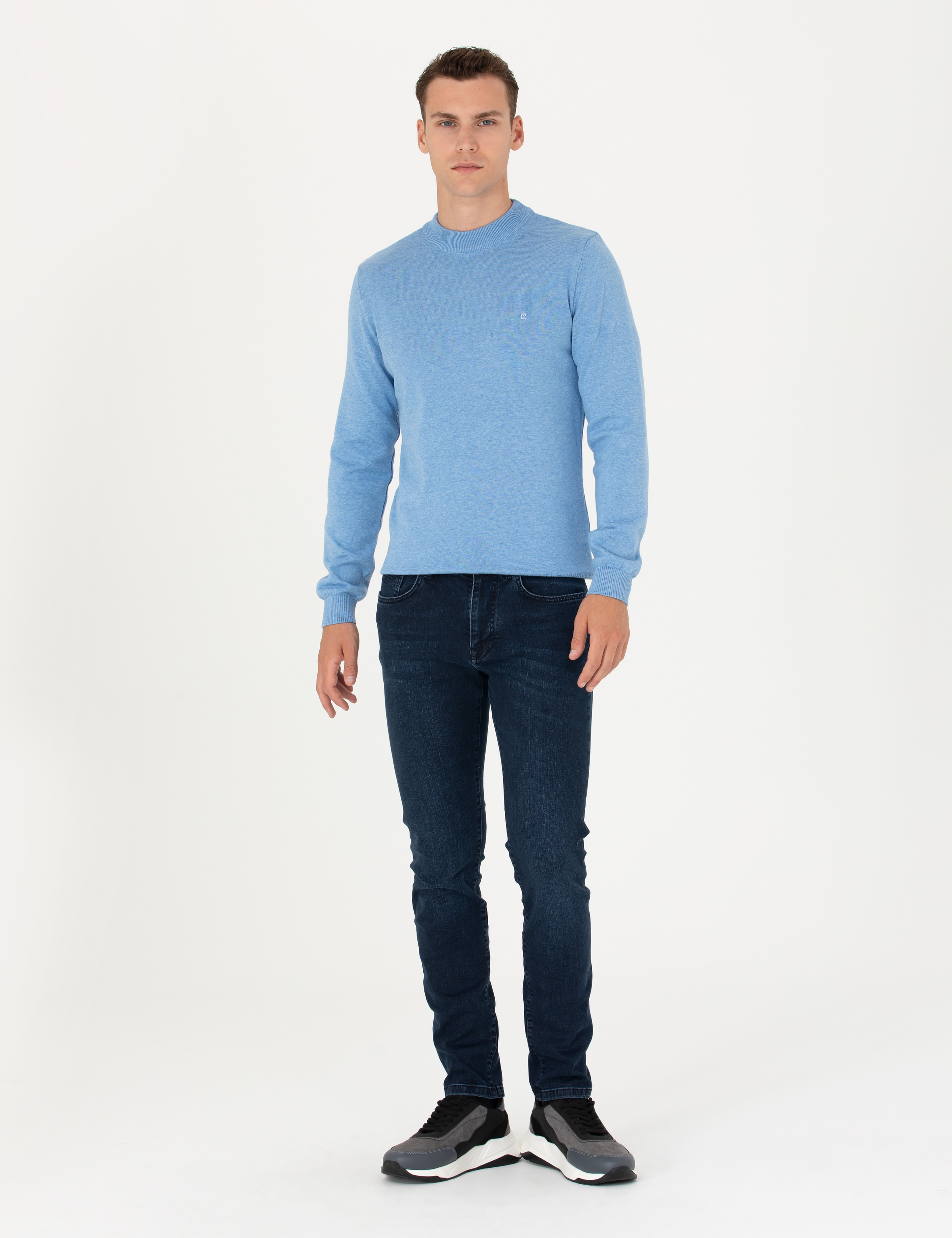 Lacivert Slim Fit Jean Pantolon - Image 1