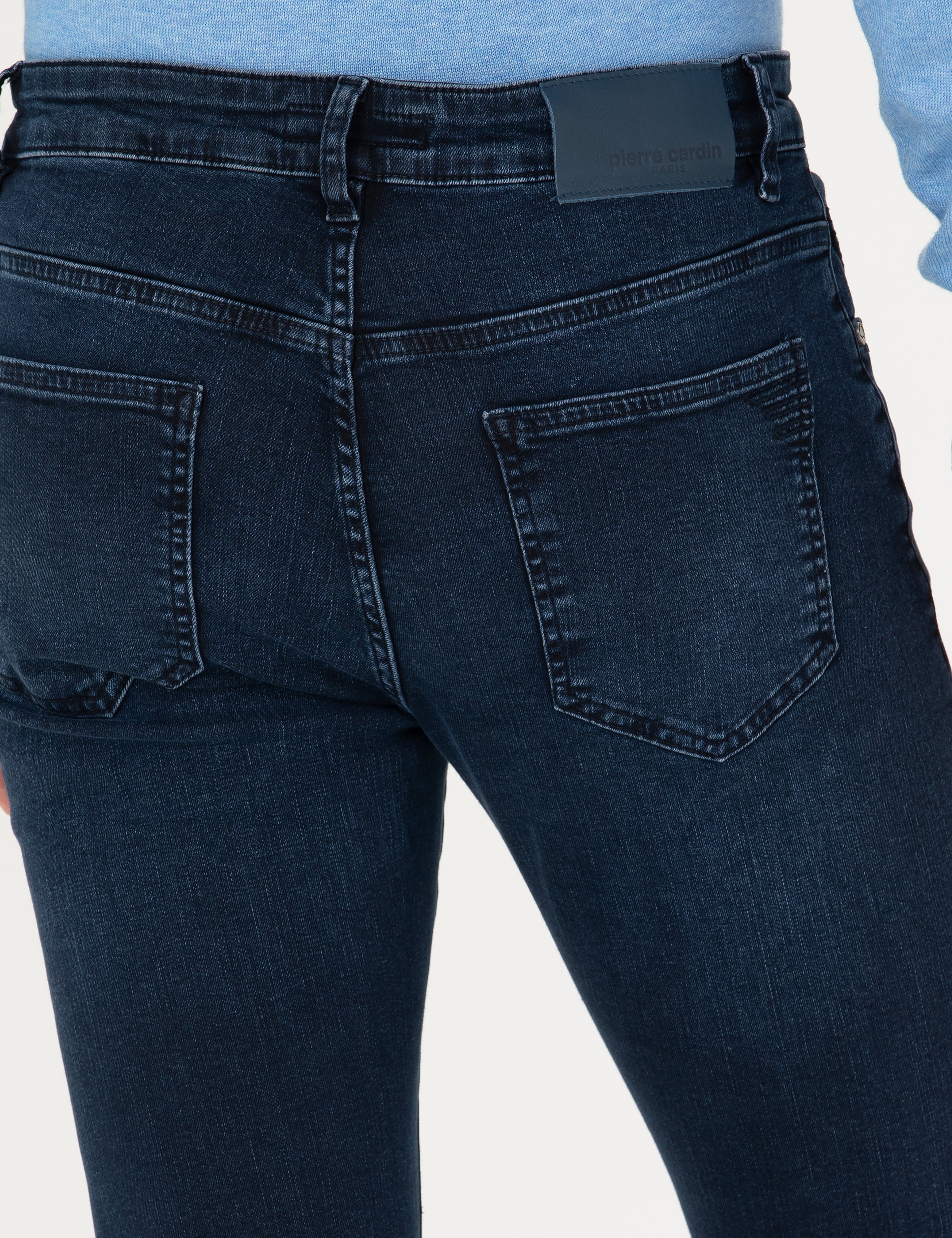 Lacivert Slim Fit Jean Pantolon