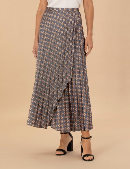 Antrasit Pileli Uzun Etek - 50273126002