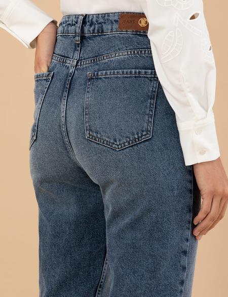 İndigo Mom Fit Jean Pantolon - 50272861022