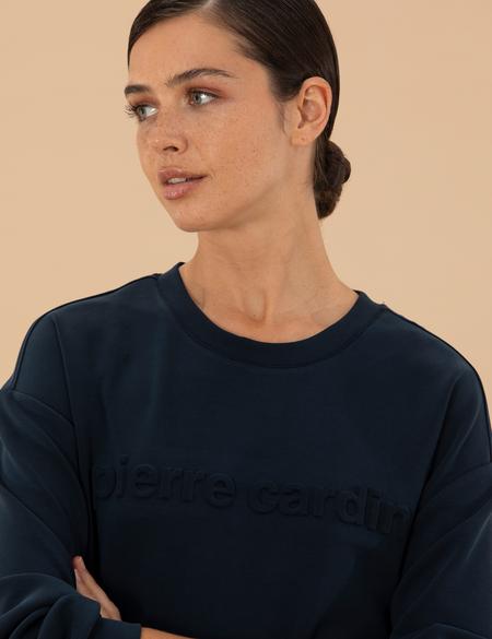 Lacivert Comfort Fit Sweatshirt - 50276585012