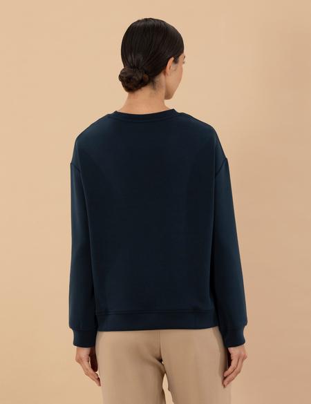 Lacivert Comfort Fit Sweatshirt - 50276585012