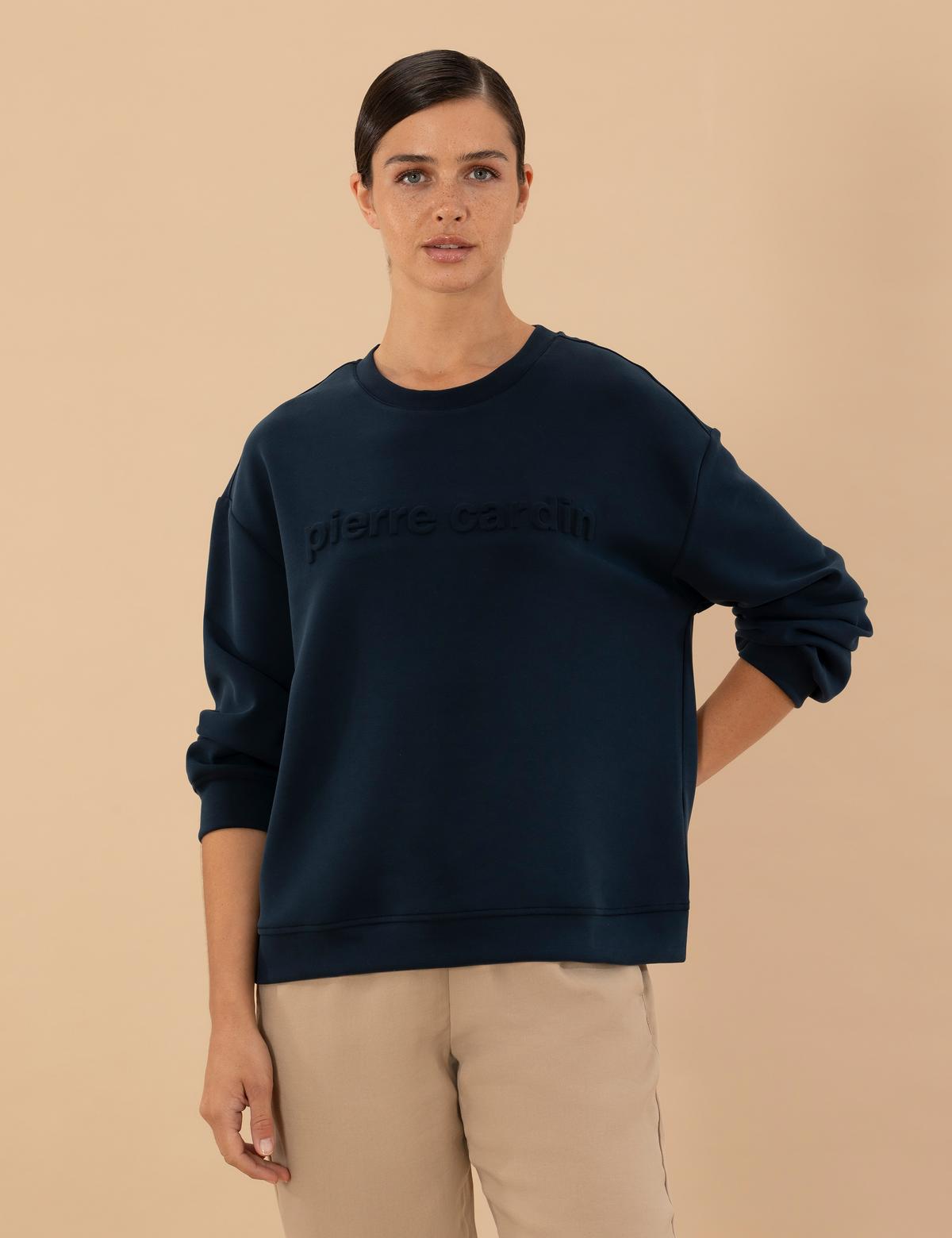 Lacivert Comfort Fit Sweatshirt