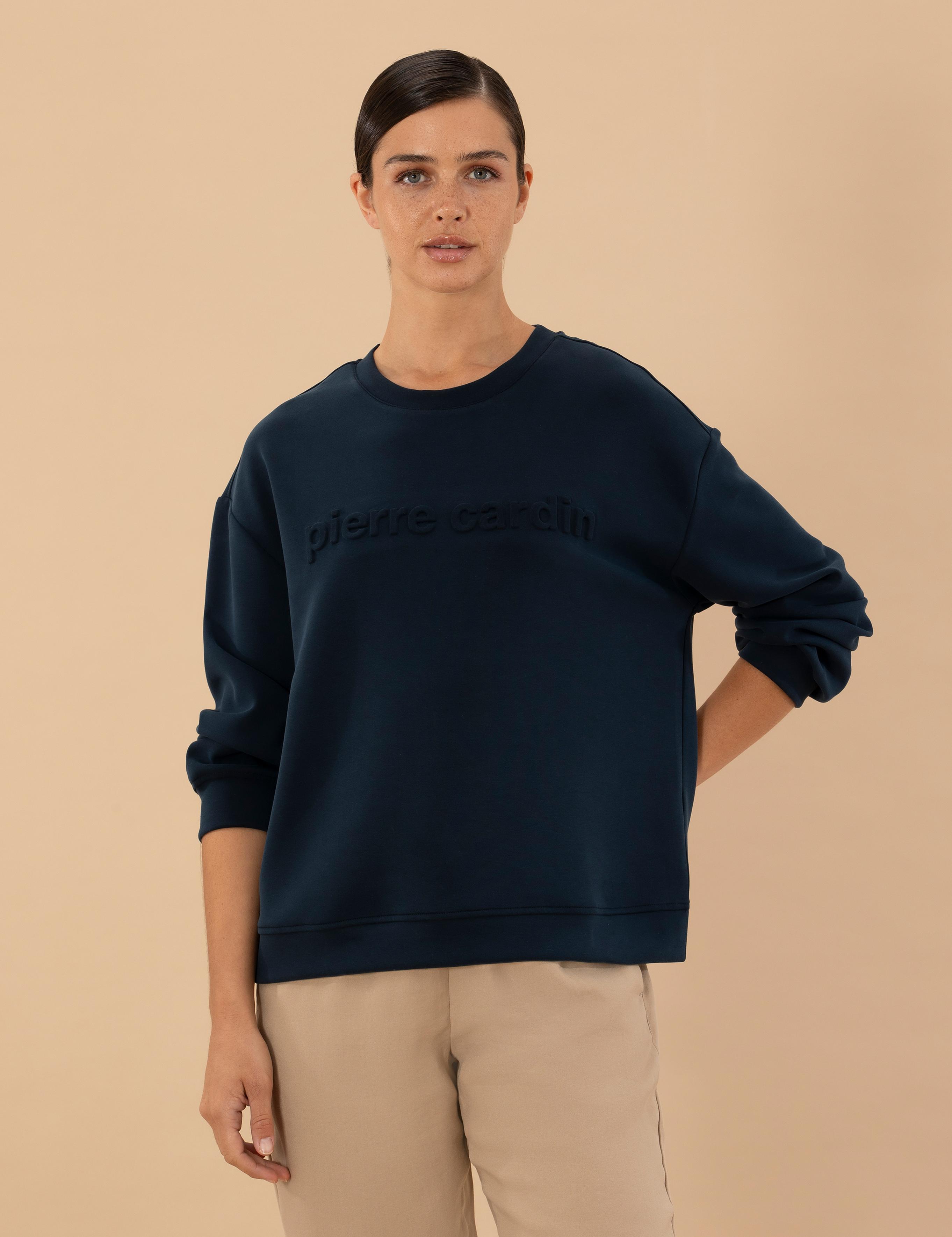 Lacivert Comfort Fit Sweatshirt