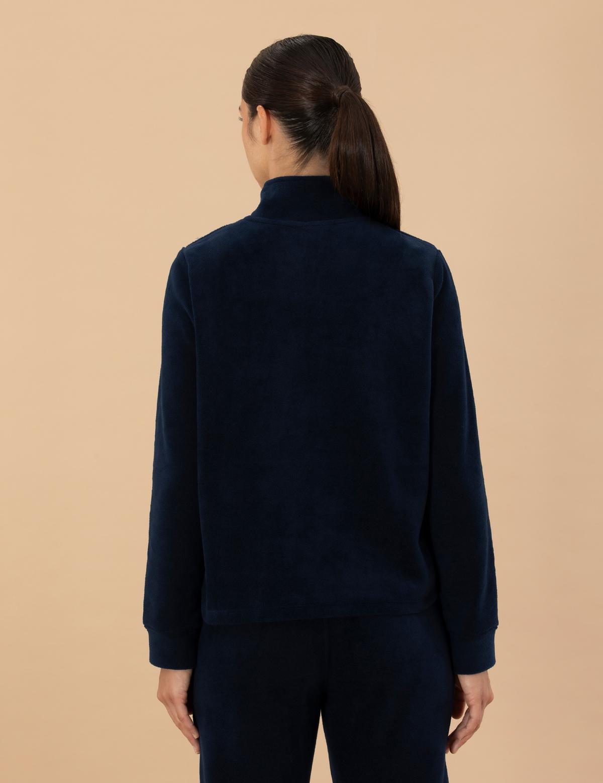 Koyu Lacivert Regular Fit Polar Sweatshirt - 50277724026