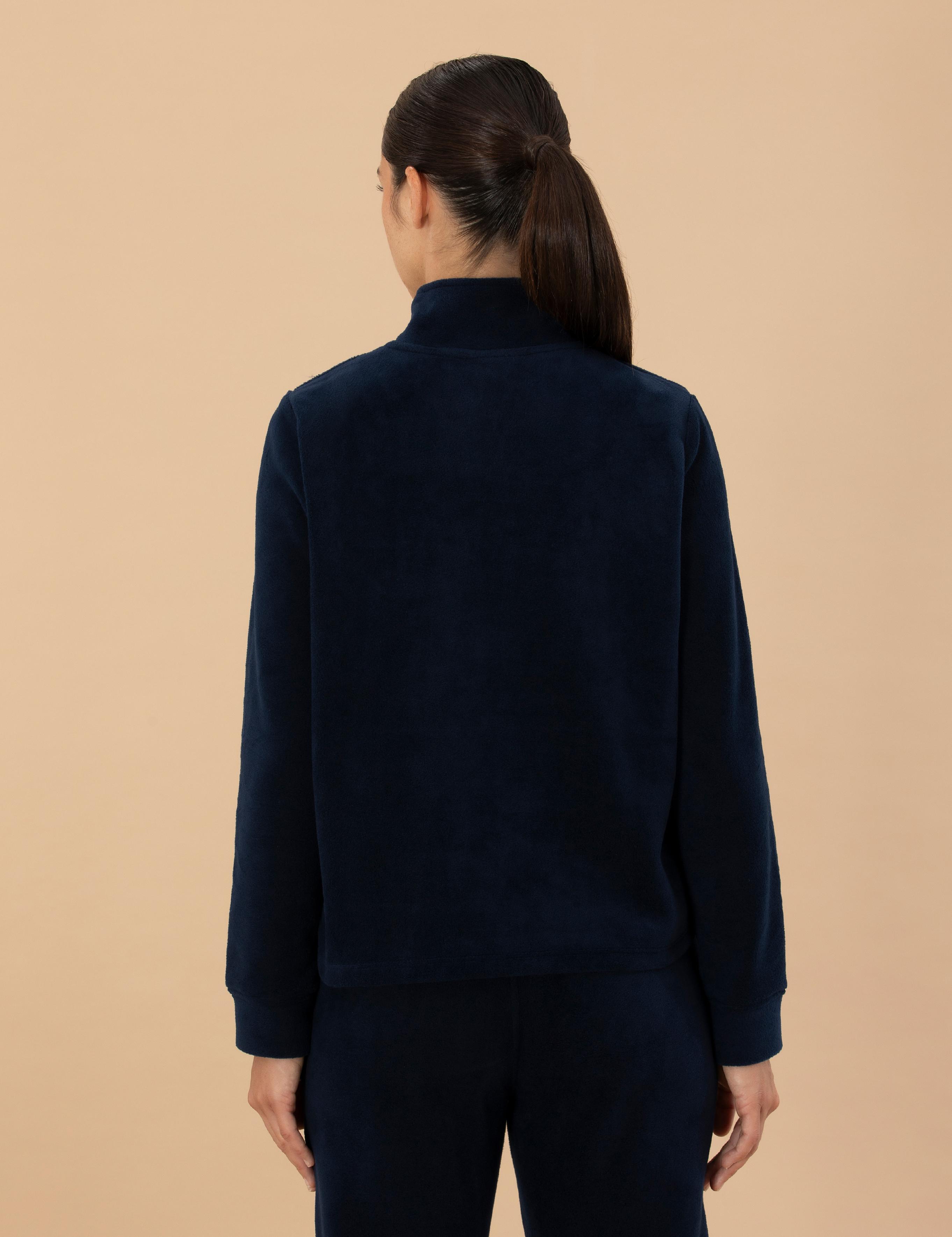 Koyu Lacivert Regular Fit Polar Sweatshirt