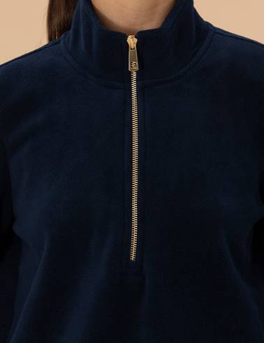 Koyu Lacivert Regular Fit Polar Sweatshirt