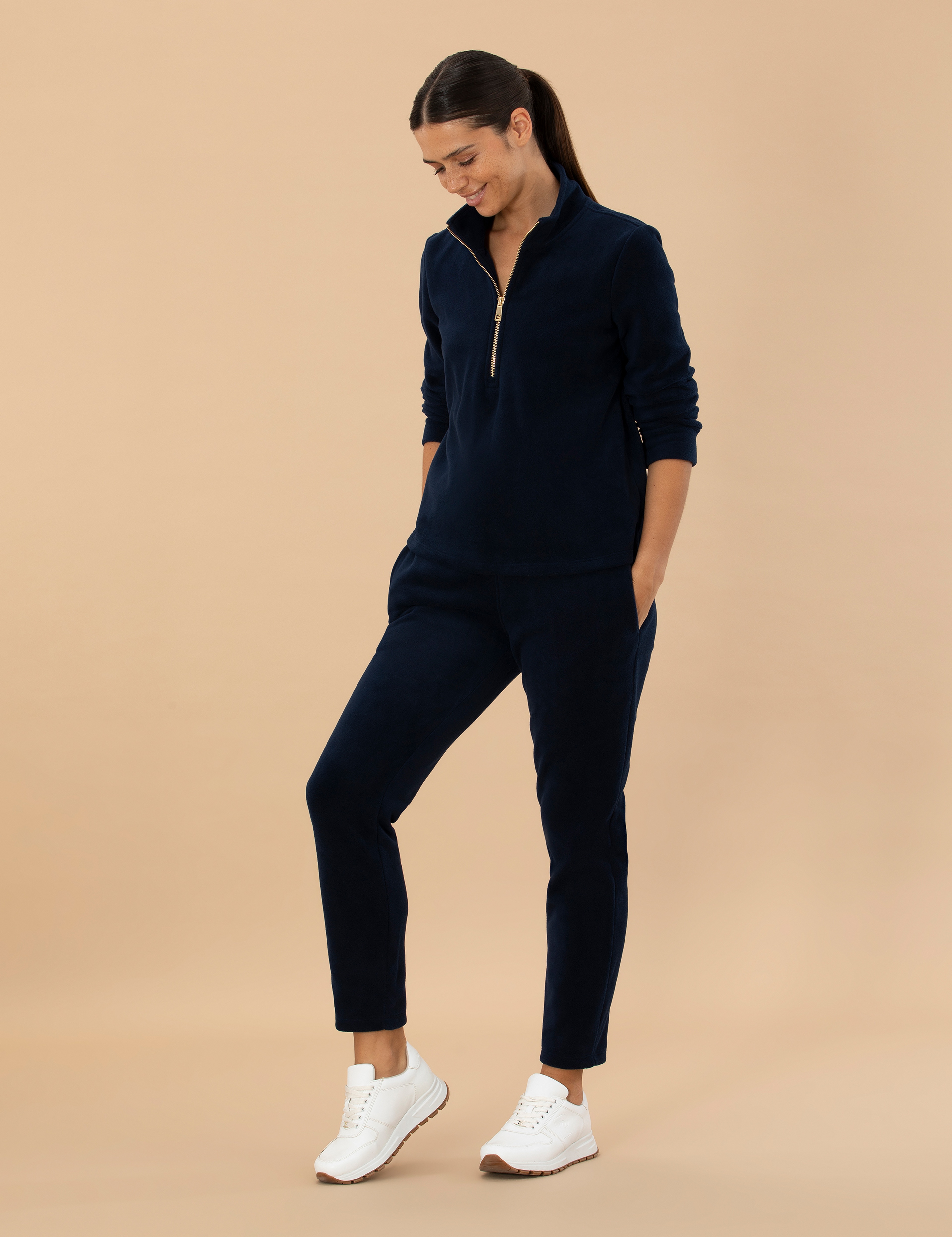 Koyu Lacivert Regular Fit Polar Sweatshirt - Image 4