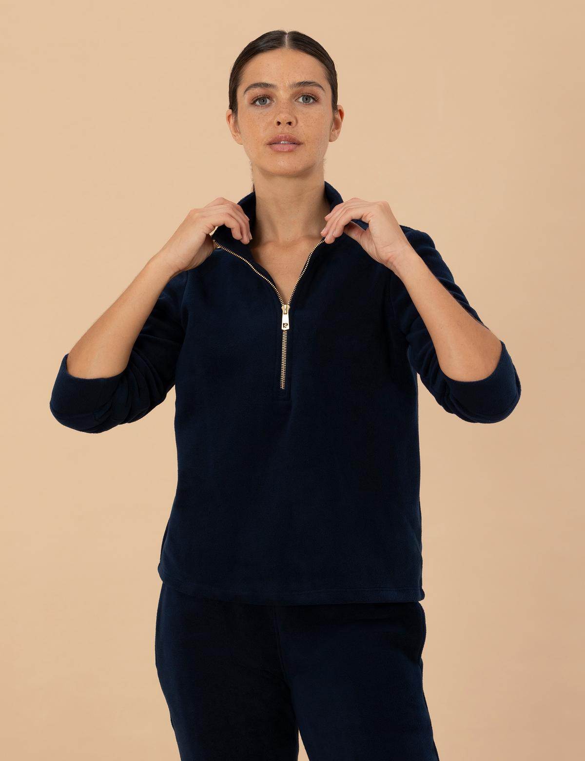 Koyu Lacivert Regular Fit Polar Sweatshirt