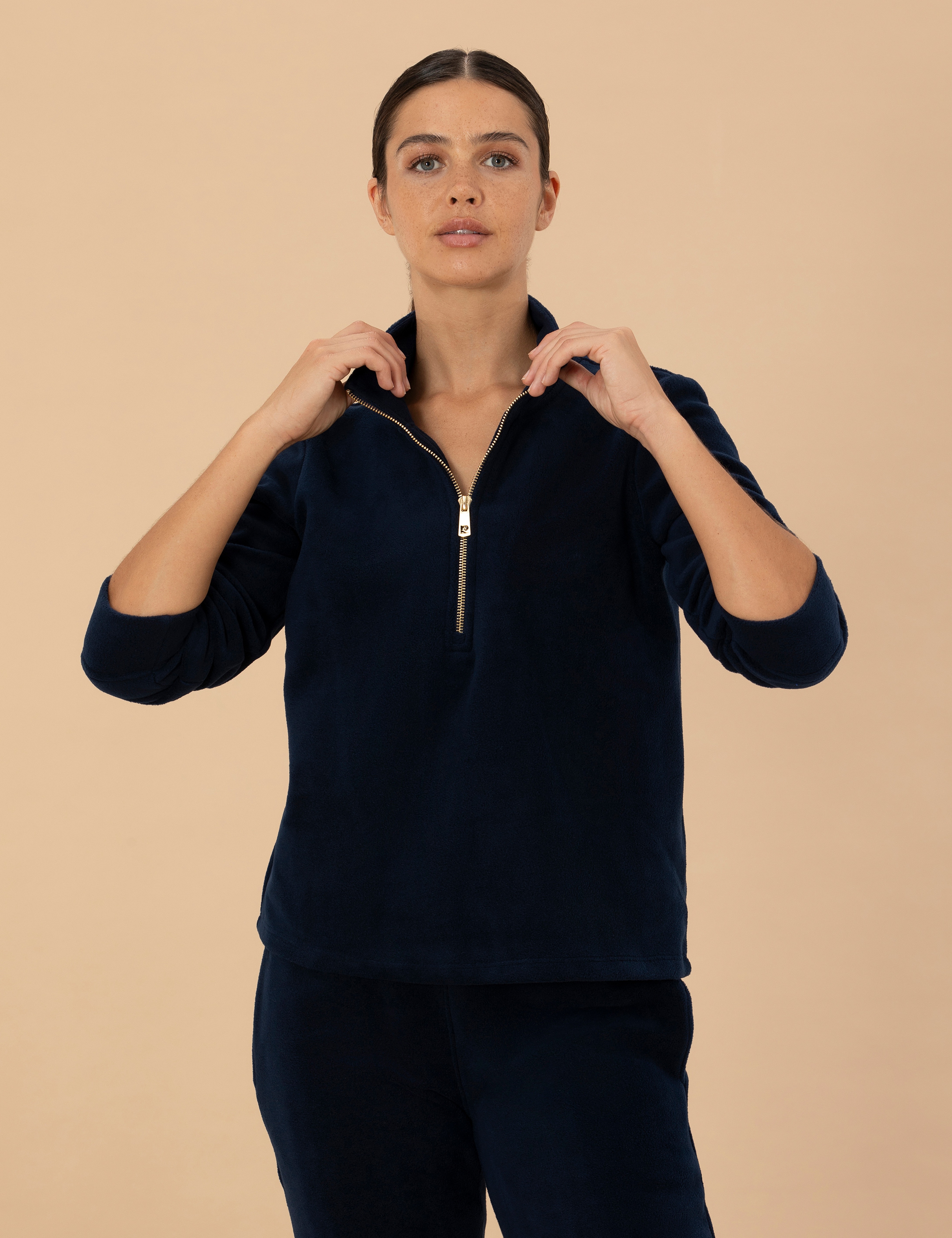 Koyu Lacivert Regular Fit Polar Sweatshirt - Image 1