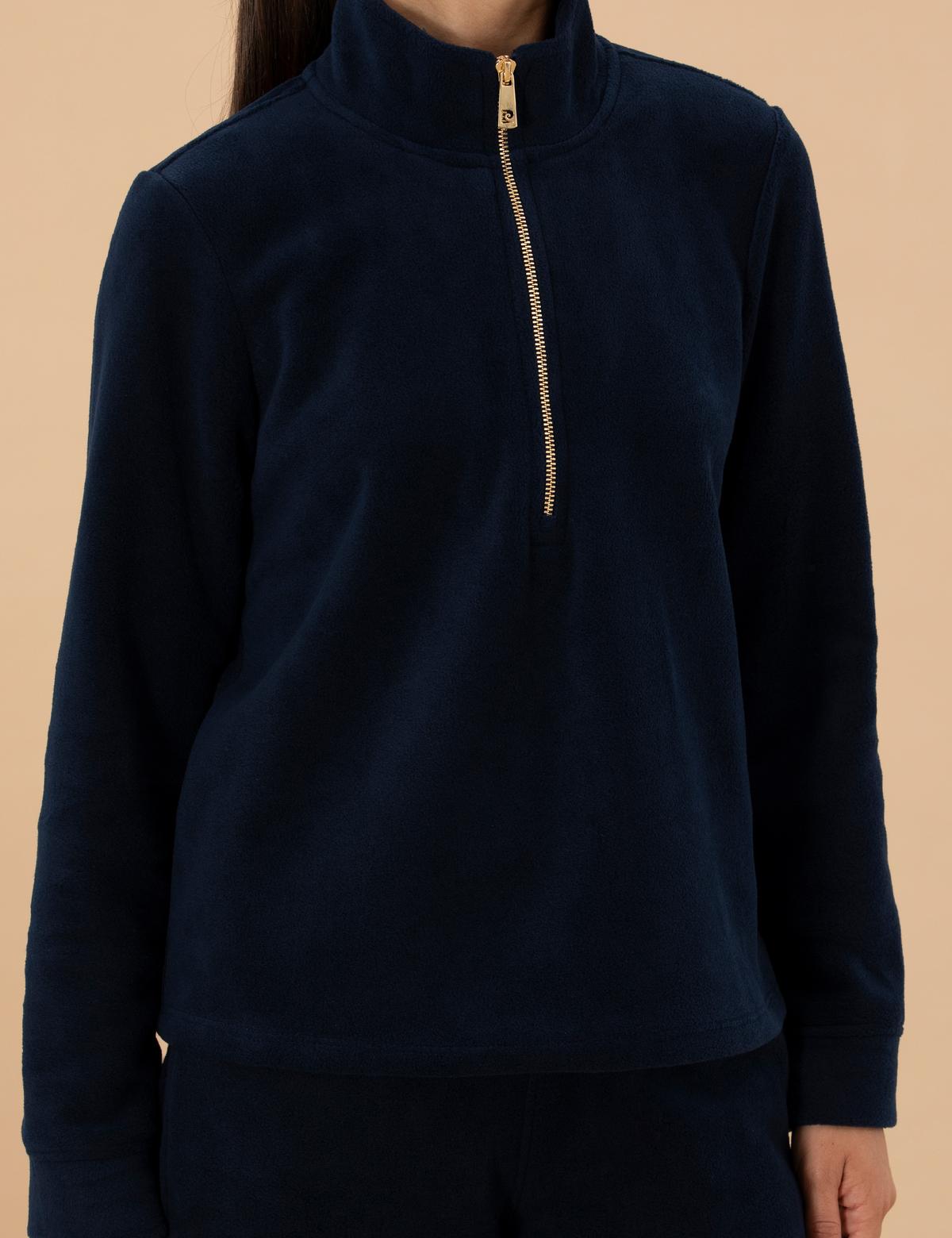 Koyu Lacivert Regular Fit Polar Sweatshirt - 50277724026