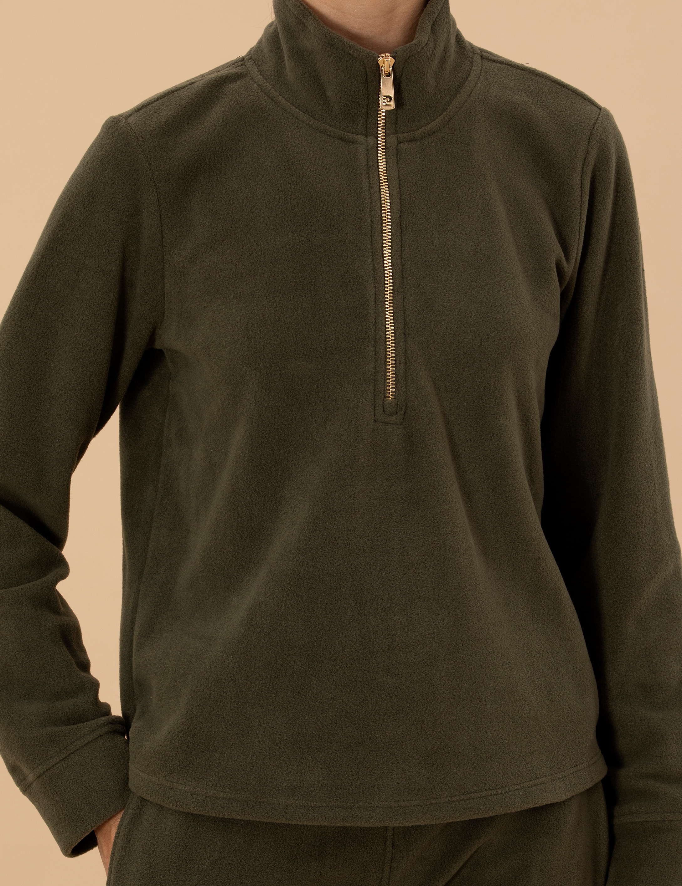 Pierre Cardin Kahverengi Regular Fit Polar Sweatshirt görsel 6