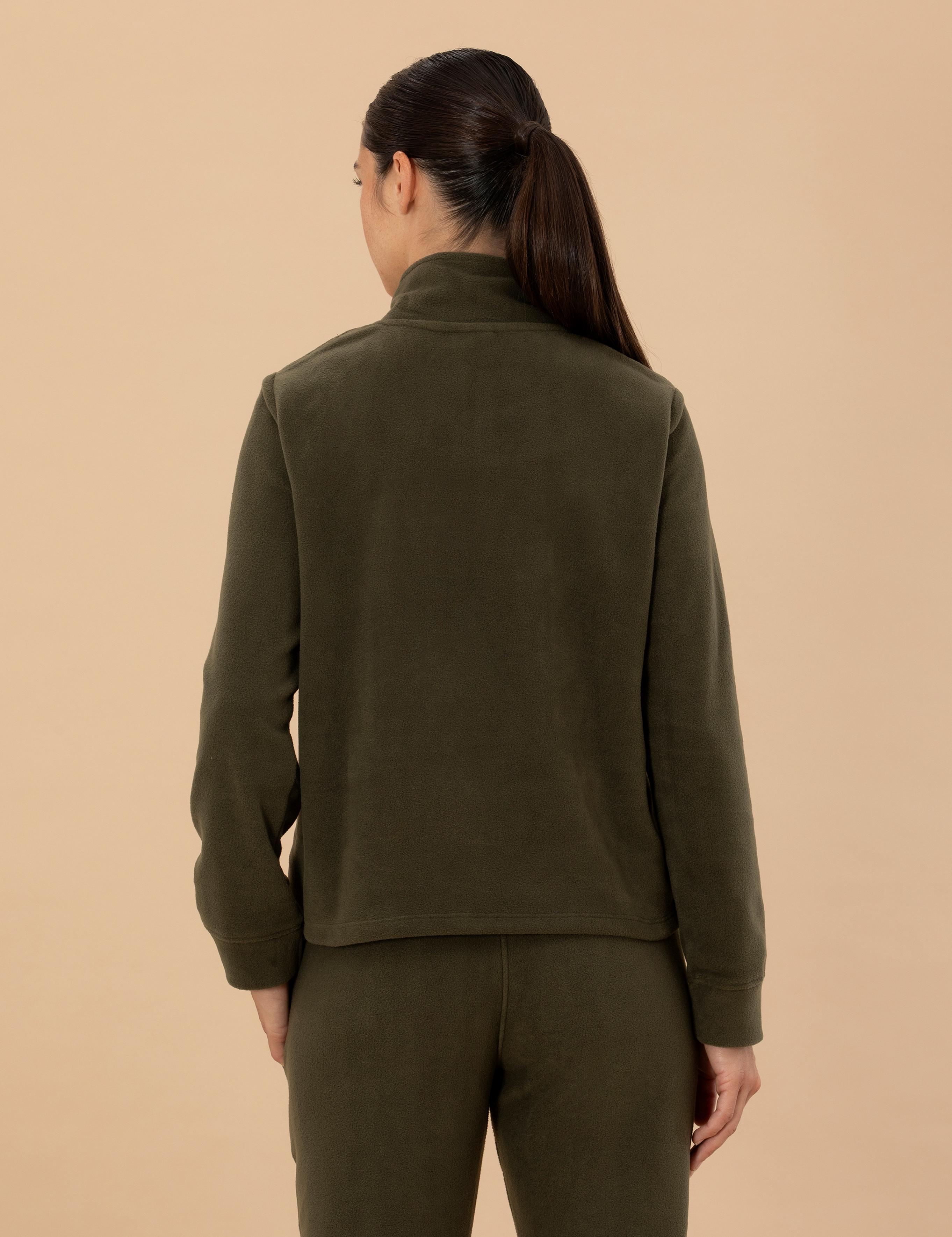 Kahverengi Regular Fit Polar Sweatshirt