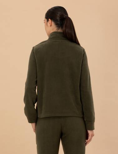 Kahverengi Regular Fit Polar Sweatshirt