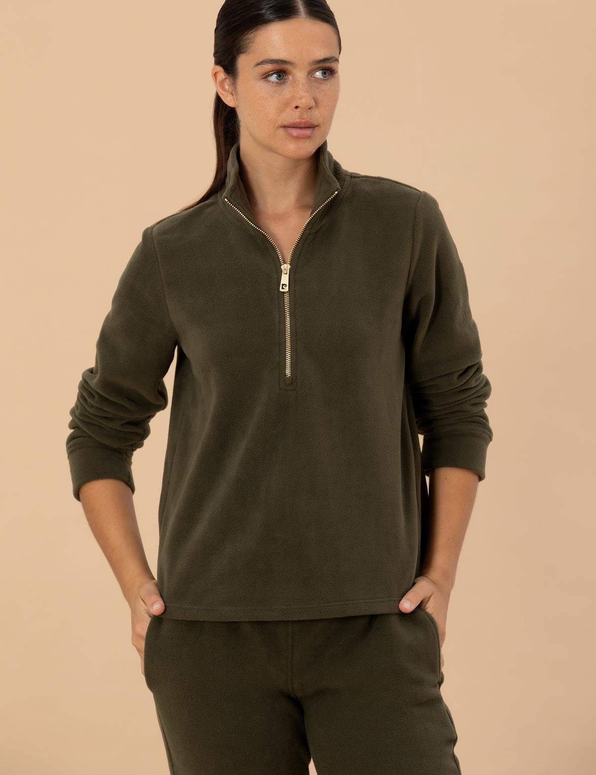 Kahverengi Regular Fit Polar Sweatshirt