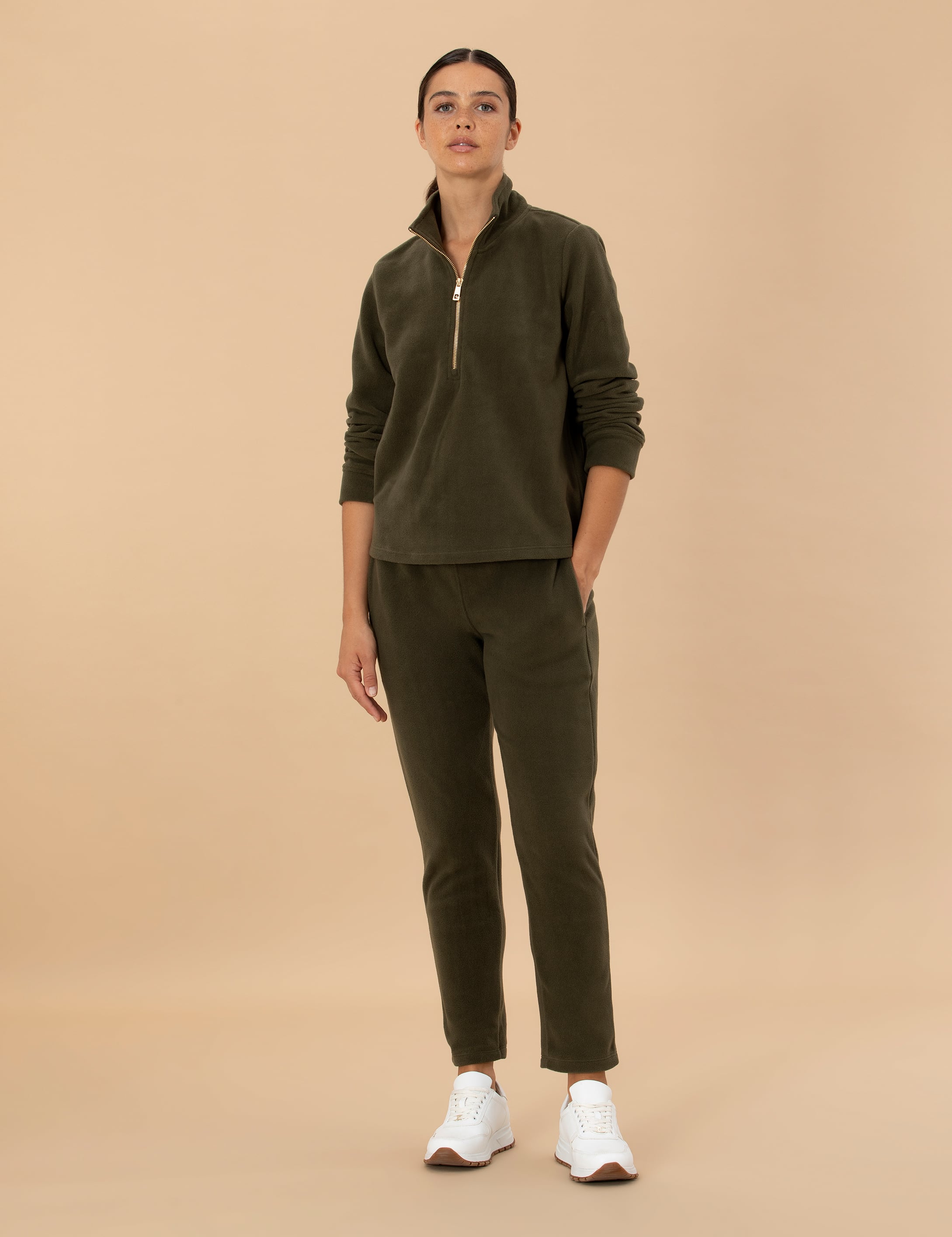 Pierre Cardin Kahverengi Regular Fit Polar Sweatshirt görsel 4